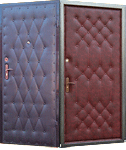 Стальная дверь с внешней и внутренней отделкой винилискожей
