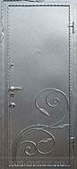металлическая дверь с ковкой