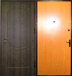 Стальная дверь с внешней отделкой ламинатом и внутренней - МДФ